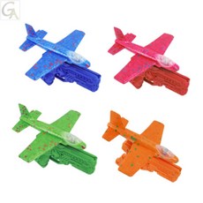 반짝이는 미니 글라이더 슈팅건 LED 비행기총 야외놀이장난감 비행기총게임 가벼운 가족행사 휴대용