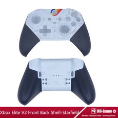 시리즈 그립 컨트롤러 RB 하우징 키트 케이스 가방 커버 휴대용 LB 후면 전면 범퍼 교체용 버튼, Front And Back Star, 1개, 19) Front And Back Star