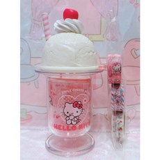 Hello Kitty 巴菲杯 甜點 冰淇淋 造型膠帶台 紙膠帶 擺飾 收藏, 1個