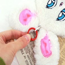 오픈형 고리링 5P 원형고리링, 레드