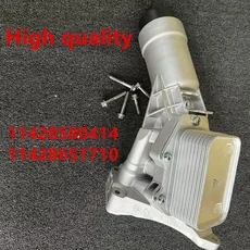 정시출고 품질보증 11428580414 11428651710 자동차 부품 엔진 오일 필터 하우징 오일 쿨러 포함 20, 02 Brand aluminum