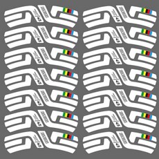 ENVE SES 4.5 로드 자전거 휠셋 스티커 색상 변경 림 허브 페인팅 데칼 사이클링 기어 액세서리 2024 링 에밀리아, [04] 스티커 폭 50MM 공기 배출구 스티커 13개