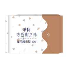 LAVIDA嚴選 淨新涼感衛生棉 超薄 透氣, 1個, 4片, 超夜用型