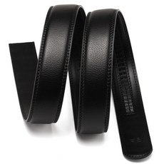 真皮無頭皮帶帶身 男士商務自動扣腰帶替換帶條 3.5