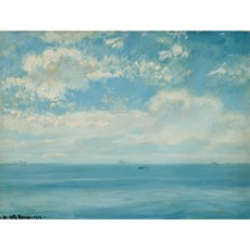 On Long Island Sound (헨리 워드 레인저) 편집 아트포스터 감성선물, 그림만(캔버스지), A2