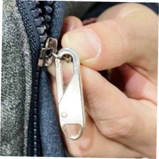 온지니 비너형 지퍼고리 실버 5P 옷지퍼고리