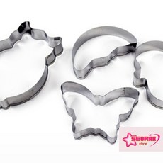 서락 스텐 쿠키틀 4P 화과자도구