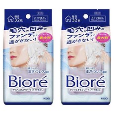 Biore 蜜妮 卸妝濕巾, 32入, 2個