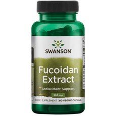 Swanson 斯旺森 褐藻糖膠素食膠囊 500mg, 1罐