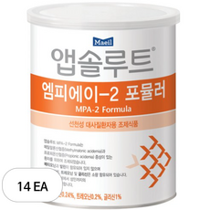 앱솔루트 엠피에이 2 포뮬러 성인분유, 400g, 14개