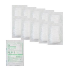 멸균 거즈 에스 3호 네모형 22cmX40cm 가아제 드레싱 상처소독, 10개, 7매