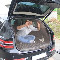 SUV 트렁크모기장 차 방충망 GV70 투싼 스포티지, 1-차박모기장, 브라운