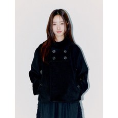 OAFISH QUAD BUTTON SHORT COAT BLACK