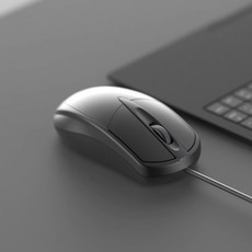 지오맥스 무소음 USB 유선 마우스, 블랙, GM-Y1100