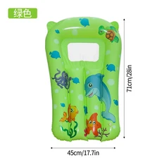 New Children's Inflatable Surfboard Water Play Toys Slide Outdoor, 04 Green surfboard, 1개
