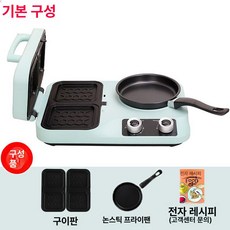 제이앤코_JNKO 에그샌드만들기 에그샌드위치만들기, 프레시그린-표준 구성 논스틱팬, 기본 색상