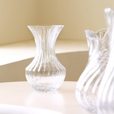 꽃병 모던 심플 이케아st 유리 포드라그 화병, 트럼펫라인글라스화병