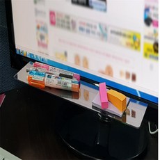 데이원마켓 부착식 모니터 선반 모니터메모판