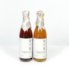 저온압착 중국산 참기름 180ml+들기름 180ml