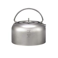 【野道家】Keith 鎧斯 純鈦茶壺 Ti3901 輕量便攜 戶外露營茶具 1公升, 鈦色, 1個, 1000ml