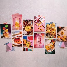 스마일 엽서 10개세트, 1팩, 팬시2