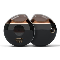 LIMELIJIAN 電動磨甲器，安全修剪，USB充電，多色可選，輕鬆美甲, 1個, 黑