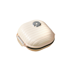 HANE 藥品分裝盒 防潮隨身飾品盒, 1個, A密封藥盒｜奶油色｜方形