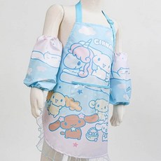 앞치마 토시 두건세트 3종 블루 교육 체험 역할 ord+52977zg