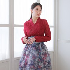 생활한복 철릭 퓨전 빅사이즈 랩 스커트 허리치마 오간자 덧치마