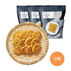 [샐러드보울] 닭가슴살 두부전 3팩 (저염냉동요리), 3개, 500g