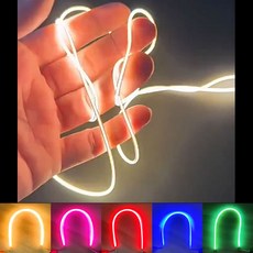 LED 에디슨 전구 부품 필라멘트 3V COB LED 줄 조명 DIY 185mm, 웜화이트, 1개