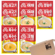 오뚜기 스프(80g) 5종 세트 (10개입) (쇠고기2+양송이2+크림2+옥수수2+야채2), 1개