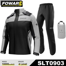 호환용 남녀공용 반사 바이크 오토바이 우비 방수 모토크로스 사이클링 의류 모터바이커 재킷 야외 M-3XL, 1개, 02 SLT0903 Gray