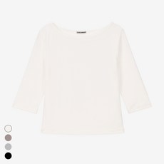 [콘치웨어] 보트넥 7부 티셔츠 (4colors) 필라테스 요가
