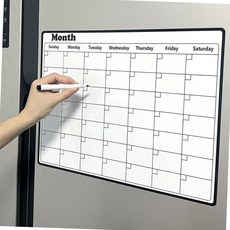 냉장고 자석형 월간 일정표 계획표 화이트보드 스케줄러 주방메모 냉장고메모판 스케줄표