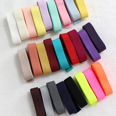 JKS 2마 25mm 컬러 울밴드 부드러운고무 (26컬러), 레드, 1개