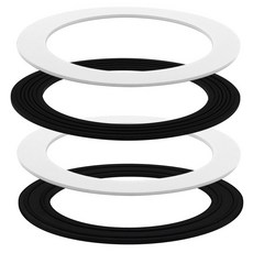 3-12인치 배수구용 EPE & 고무 싱크대 스트레이너 씰 키트 오링 개스킷 2개 + 링 와셔 배관공 퍼티 필요 없음 미국 표준 배수구 호환성