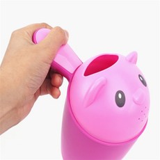 퍼플업 목욕용바가지 신생아목욕 손잡이바가지 아기 목욕 바가지 1P, 핑크