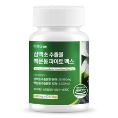 올리트루 삼백초 추출물 맥문동 파이토 맥스, 1개, 60정 1개, 60정