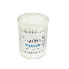 나무이야기 원통면봉100p(회오리형)10개묶음, 1개, 100개입