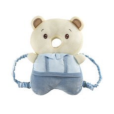 JoyBaby寶寶學步防摔枕 夏款透氣頭部防撞保護墊, 透氣波波熊-F, 1個