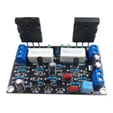 100W 2SC5200 + 2SA1943 HIFI 모노 채널 오디오 증폭기 보드 홈 시어터 DIY 프로젝트 용 듀얼 DC35V 스피커 출력, 표시된 대로