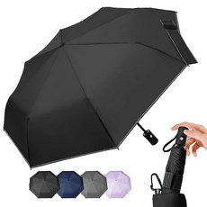 JIS 인증 호우 대책 Lilac 접는 우산 남성 원터치 자동 개폐 직경 100 8개 뼈 330g 경량 큰 사이즈 내풍 태풍 대책 호우 대책 내구성 선물