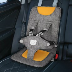 便攜式兒童座椅簡易座椅寶寶嬰兒0-3-6歲輔助坐墊通用, 深亞麻小碼(六個月到三歲):如圖所示