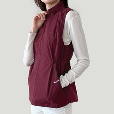 김영주스포츠 여성 봄 가을 바람막이 조끼 KRWV6134 골프 등산 데일리 후드 집업베스트