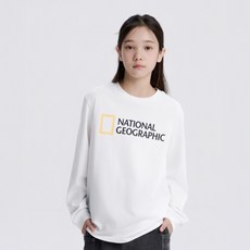 내셔널지오그래픽 키즈 K253UTS902 베이직 빅로고 싱글 티셔츠 WHITE 243818