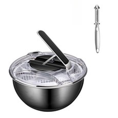 DZER 다용도 대용량 야채탈수기 야채 껍질제거기, 블랙, 1개