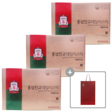 정관장 홍삼진고 데일리스틱 홍삼농축액 홍삼스틱 20포 x 3박스, 20회분