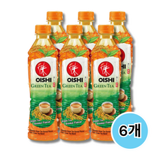 테국음료 오이시 오이쉬 그린터 현미 OISHI GREEN TEA 380ml, 6개