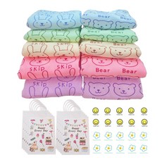 미포리댁 어린이집 생일 답례품 선물 유치원 졸업 입학 구디백 비치타올 수건, 10개, 비치타올+쇼핑백